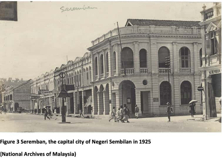 Seremban, the capital city of Negeri Sembilan in 1925 (National Archives of Malaysia)
